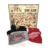 Red Wings Stanley Cup poster, T-shirt, and fleece