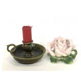 Ceramic and pottery made candle stick holders