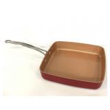 Red Copper BulbHead.com nonstick skillet