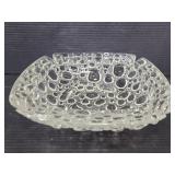 Large bubble glass ashtray