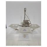 Modern frosted glass chandelier