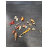 Lot of antique fishing lures