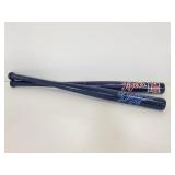 Souvenir Tigers & Dodgers mini wood bats