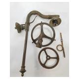 Vintage spout lamp parts