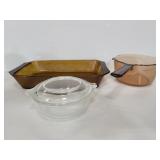 Pyrex, vision, & Arcopal cooking dishes