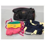 Duffel bag belts and tote bags