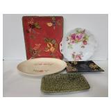 Vintage ceramic and porcelain trays