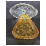 Pair of glass dishes