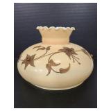 Vintage floral accent glass lamp shade
