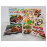 Six assorted cookbooks