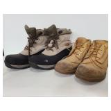 Mens size 14 North Face boots & Timberlands