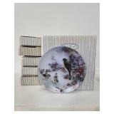 Six W.J. George collectors plates
