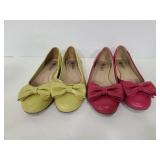 Two pairs of Rebel size 6 flats