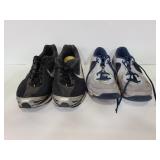 Two old pairs of mens Nike shoes