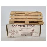 Mini wood lobster trap with box