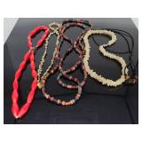 Lot of vintage beaded necklaces