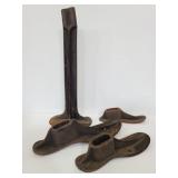 Cast iron cobbler vintage shoe forms