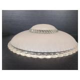 Vintage pink glass light cover