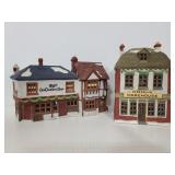 Two Dept 56 porcelain village houses