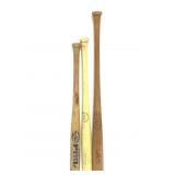 Trio of assorted vintage baseball bats