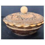 G.E.M. small carved wood trinket box