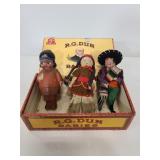 Three small vintage doll/ figurines