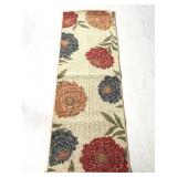 Floral runner rug
