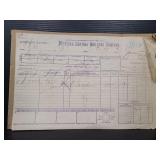 1903 Antique Michigan Central Railroad form