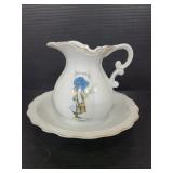 Holly Hobbie 1973 pitcher and basin
