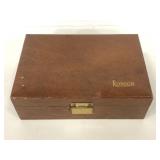 Ronson cigar box w/ faux leather exterior