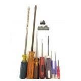 Assorted Philips and flathead screwdrivers