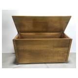 Handcrafted wooden storage chest