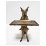 Brass fox waiter soap dish