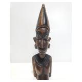 Wood carved African art piece