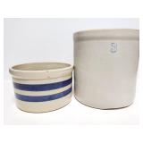 Two stoneware crocks