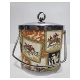 Vintage Equestrian themed ice bucket