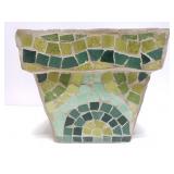 Stone mosaic planter