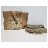 Vintage beaded purse pair