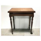 Small slant top rolling desk table