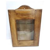 Small old medicine cabinet with glass shelf
