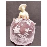 Vintage lady dress pin cushion