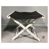 Folding wood camping seat