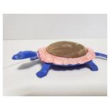 Cast metal Libbey turtle pin cushion