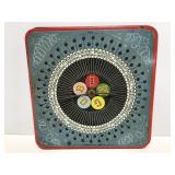 Vintage metal Bingo game spinner