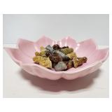 Flower bowl of tiny Wade England figurines