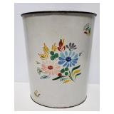 Ransburg handpainted trash bin