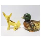 Fox and Mallard small planters