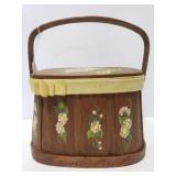 Putney daisy wood basket