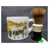 Horse and Buggy mug and shaving brush