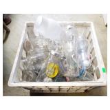 Large collection of glass bottles